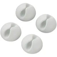 TRU Components SWC-10WT/4P Kabelhalter selbstklebend 542241 Bündel-Ø-Bereich 9 mm