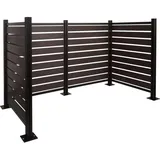 MCW Mülltonnenverkleidung K57 130 x 206 x 110 cm grau