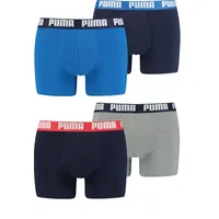 Puma Basic Boxershorts blue combo M 4er Pack