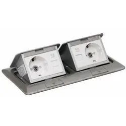 KLEIN Boden-Einbau-Steckdose 2x Steckdose/RJ45 eds