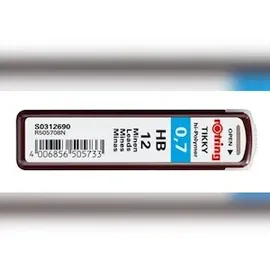 Rotring Feinminen-Bleistiftminen schwarz HB 0,7 mm, 12 St.