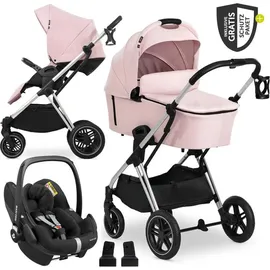 hauck Kinderwagen, 3in1 Kinderwagen-Set Vision X Trio Set Silver