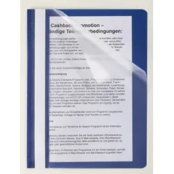 Schnellhefter A5 Polypropylen (PP) blau