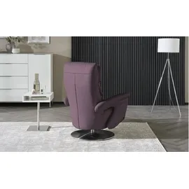 HIMOLLA Relaxsessel 7628 Leder 83 x 107 x 88 cm lila mit Relax-Funktion