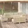 vidaXL Garten-Lounge-Set 8-tlg. creme Kiefer