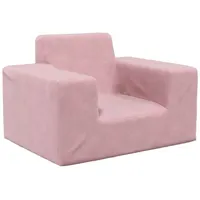 vidaXL Kindersofa Rosa Weich Plüsch