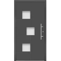 Aluminium-Haustür Moderno M530/P 110 cm x 210 cm Anthrazit Metallic Anschlag R