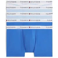 Trunk "5 PK TRUNK PRINT", Mädchen, Gr. 152/158, empire blau, sweet blau, mini stripe, Jersey, Obermaterial: 95% Baumwolle, 5% Elasthan, TOMMY HILFIGER UNDERWEAR, Unterhosen, mit Logo-Taillenbund, körpernahe Form