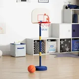 vidaXL Basketballkorb Blau/Gelb/Weiß 90 x 121 cm