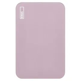 EMOS Powerbank WI 1046, 10000 mAh MagSafe mit Passthrough und Wireless-Charging, USB-C-Ausgang inkl. Kabel - für iPhone, Smartphone, - rosa, B0551S - Rosa