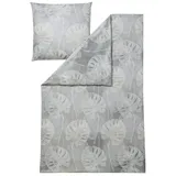 Estella Mako Interlock Jersey Bettwäsche Delicia, 1 Bettbezug 135 x 200 cm + 1 Kissenbezug 80 x 80 cm Farbe 200/beige