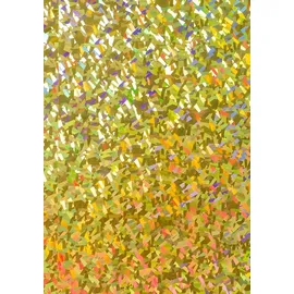 Brunnen Holografie-Karton Prisma 49,5 x 70 cm goldfarben