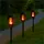 Lichtland24 Gartenfackel schwarz 40 cm 3er Set