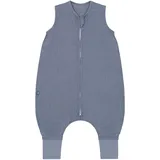 EMMA & NOAH Sommer-Sleepoverall Leinen 0.5 TOG, blau, 100%