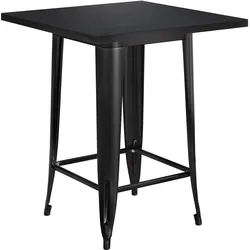 Tolix Tisch | Schwarz | B:T:H 70 x 70 x 106 cm | Industrie Tisch, Retrotisch, Industrial Tisch