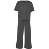 VIVANCE DREAMS Damen Pyjama dunkelgrau Gr.36/38