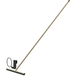 Frost Nova2 XL Duschabzieher mit langem Stiel gold gebürstet