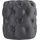 deluke Sitzhocker BADOR Samt 42 x 46 x 42 cm Dunkelgrau