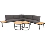 MCW Gartenlounge Set 3-tlg. Hellbraun/Dunkelgrau