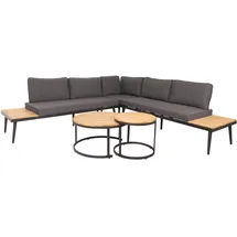 MCW Gartenlounge Set 3-tlg. Hellbraun/Dunkelgrau