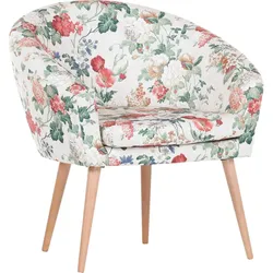 Sessel GUTMANN FACTORY "Pietro", bunt (blumenmuster), B:73cm H:73cm T:66cm, Struktur (100% Polyester), Flachgewebe (90% Polyester/10% Polyamid), Samtvelours (100% Polyester), Sessel, in toller Farbvielfalt