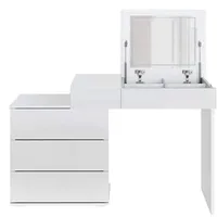 ML-Design Schminktisch Weiß, Holzwerkstoff, 45x117.5x78 cm, Schlafzimmer, Schminktische