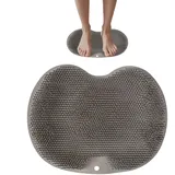 Fußzauber Das | Rutschfeste Fußbürste für Massage & Fußreinigung | Massagematte mit Saugnapf, Wandmontage, Tiefenreinigung, Peeling, Spa-Werkzeug, langlebiges, flexibles Design