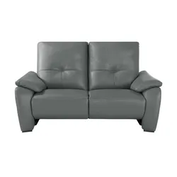 Wohnwert Ledersofa  Halina ¦ grau ¦ Maße (cm): B: 169 H: 98 T: 98.0