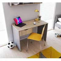 Schreibtisch Computertisch mit Schublade 110 cm Grau/Artisan Eiche JOY II 08