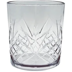 6 Mehrwegbecher Wasserglas Firenze SAN 320 ml Wiederverwendbar Kunststoff unzerbrechlich transparent Wasser Becher