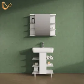 livinity® Fucino 2-tlg. Weiß