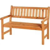Wilk Gartenbank Borkum 2-Sitzer 91 cm x 125 cm x 71 cm Honigbraun FSC