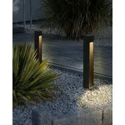 Pollerleuchte LED Metall schwarz 50 cm SABINO