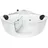 AcquaVapore Whirlpool-Badewanne 140 x 140 cm (W60H-TH-SC)