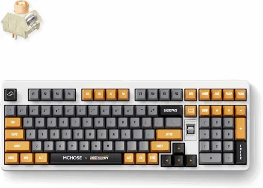 x Unbox Therapy - UT98 (Retro Therapy) - Gaming Tastatur - 98% - Englisch (US) - Weiss