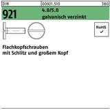 Reyher Flachkopfschraube DIN 921 Schlitz M5x 16 4.8/5.8 galv.verz. 100St.