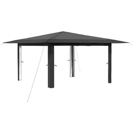 vidaXL Pavillon ohne Seitenwand 4 x 4 m Hellgrau und Anthrazit