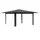 vidaXL Pavillon ohne Seitenwand 4 x 4 m Hellgrau und Anthrazit