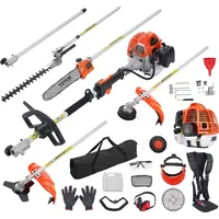 Vevor 6-in-1 Heckentrimmer Benzin-Heckenschere 52CC Langstielheckenschere
