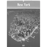 DuMont Buchverlag New York 2026 – Wandkalender 50×70 cm Poster-Kalender in Schwarz-Weiß mit 12 Stadtfotografien, Foto-Kalender für Architektur- & City-Liebhaber