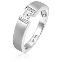 Elli DIAMONDS Verlobungsring Diamant (0.14 ct.) 585 Weißgold 54 Damen