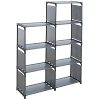 Estexo Bücherregal 7 Fächer 0 x 0 x 0 cm Grau