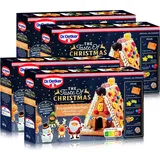 Dr.Oetker-Knusper-Häuschen Lebkuchenhaus Advent Weihnachten 403g (4er Pack)