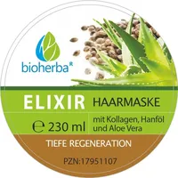 Bioherba Elixir Haarmaske mit Kollagen, Aloe Vera und Hanföl 230 ml