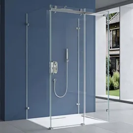 doporro Ravenna 17-2UK Komplettdusche mit Schiebetür rechts 110 x 195 cm Klarglas