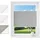 Woltu Plissee Faltrollo 120 x 130 cm grau