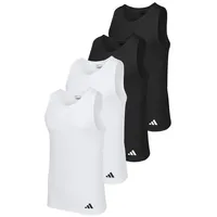 adidas Sportswear Unterhemd / Tanktop Active Flex Cotton Ergonomic in Schwarz / weiß | Gr.: XL