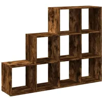vidaXL Raumteiler Bücherregal 137,5 x 29 x 103,5 cm Räuchereiche