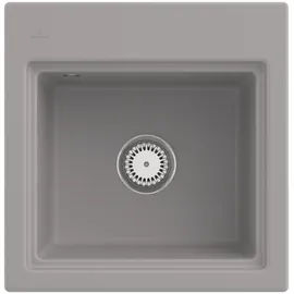 Villeroy & Boch Subway Style 50 S mittig Fossil ohne Ablaufgarnitur