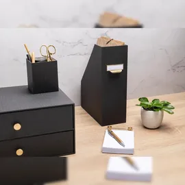 Exacompta Schubladenbox 17 x 35,5 x 27 cm 2-tlg. schwarz